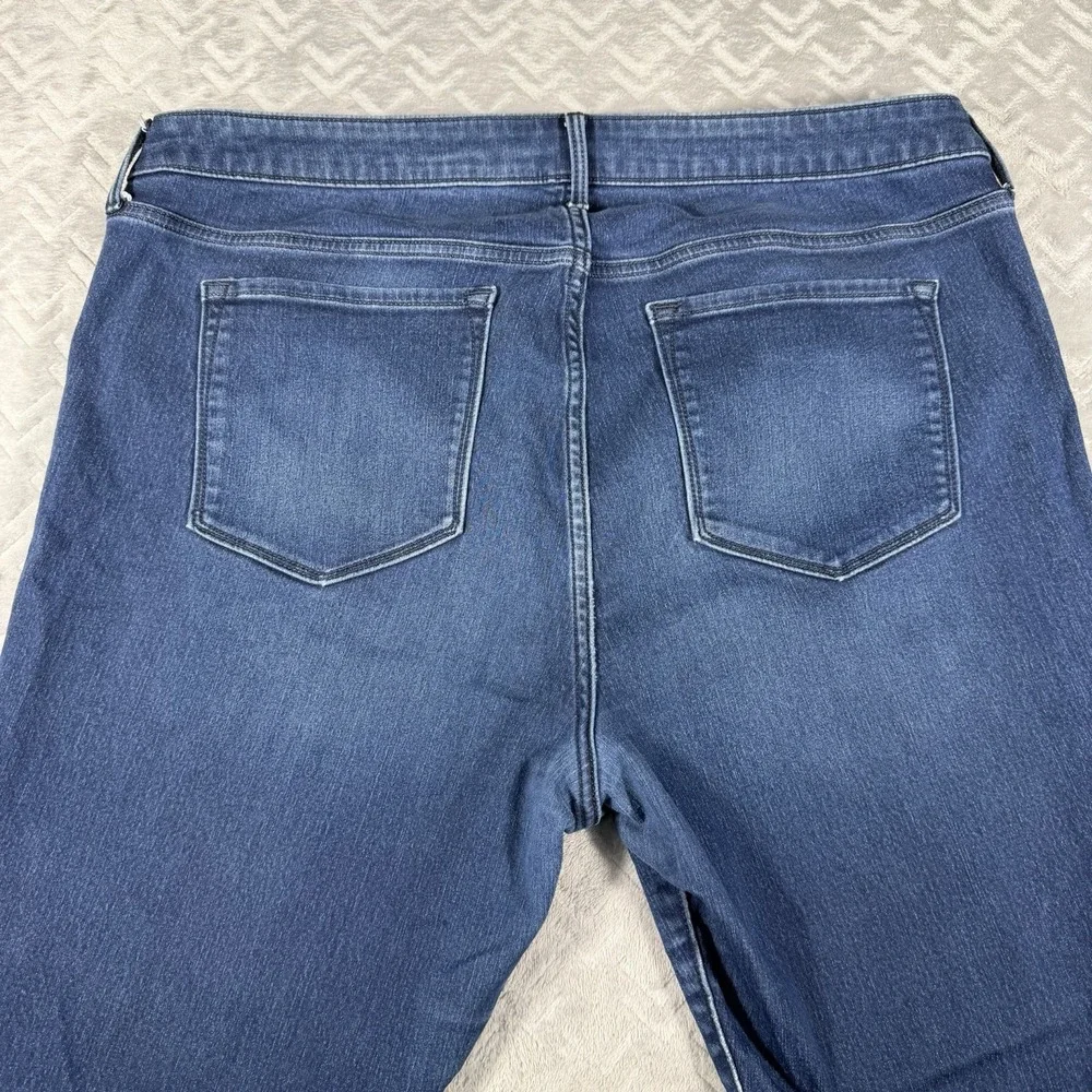 Old Navy Women's Rockstar Super Skinny Jeans Size 18 Blue Dark Wash Stretch
